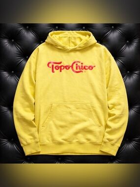 Yellow Logo Hoodie - Men